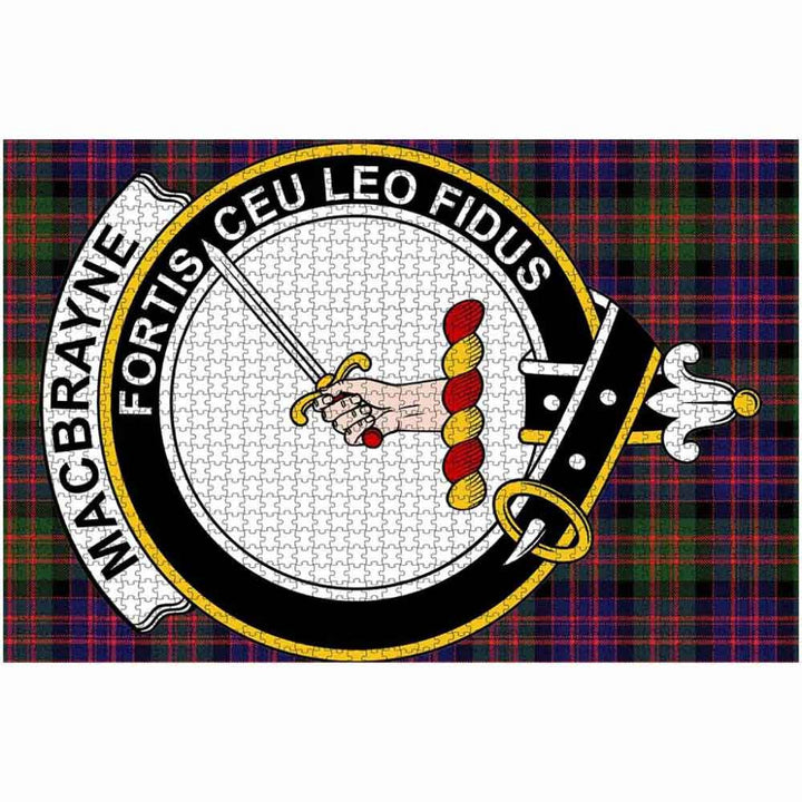 Scottish MacBrayne Clan Crest Tartan Jigsaw Puzzle 2