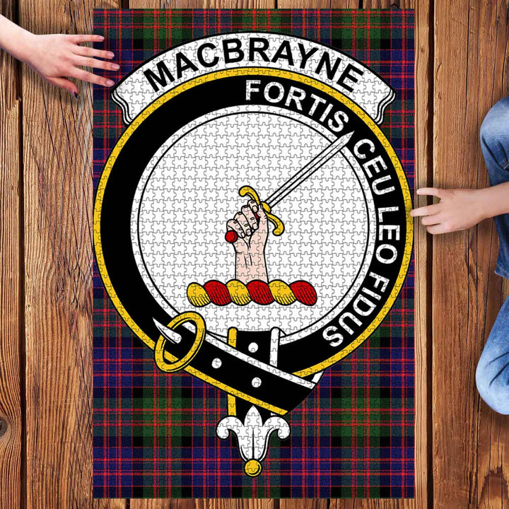 Scottish MacBrayne Clan Crest Tartan Jigsaw Puzzle 3