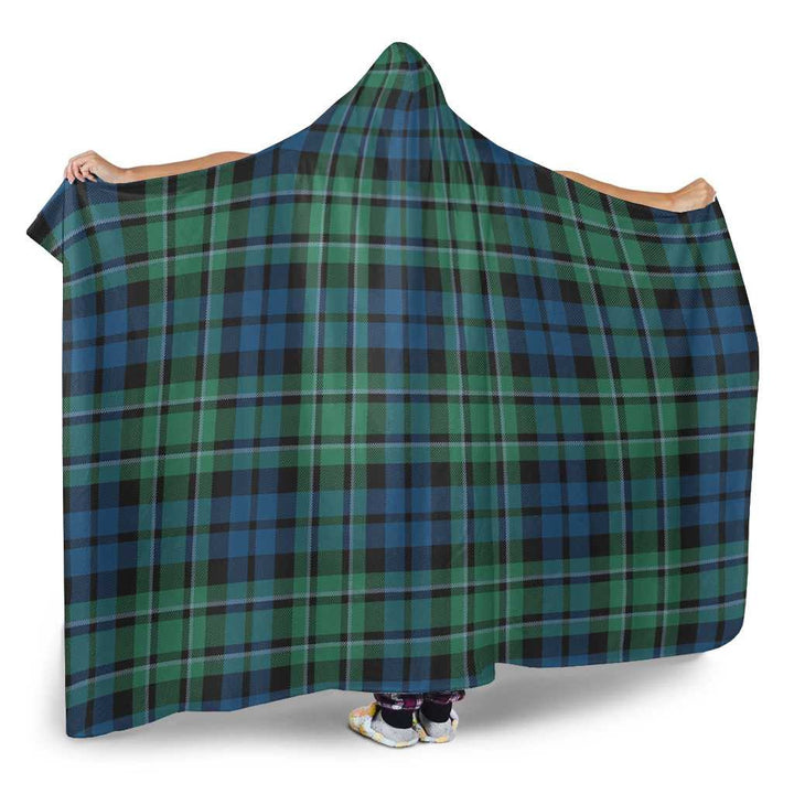 Scottish MacCallum Ancient Clan Tartan Hooded Blanket Tartan Plaid 2