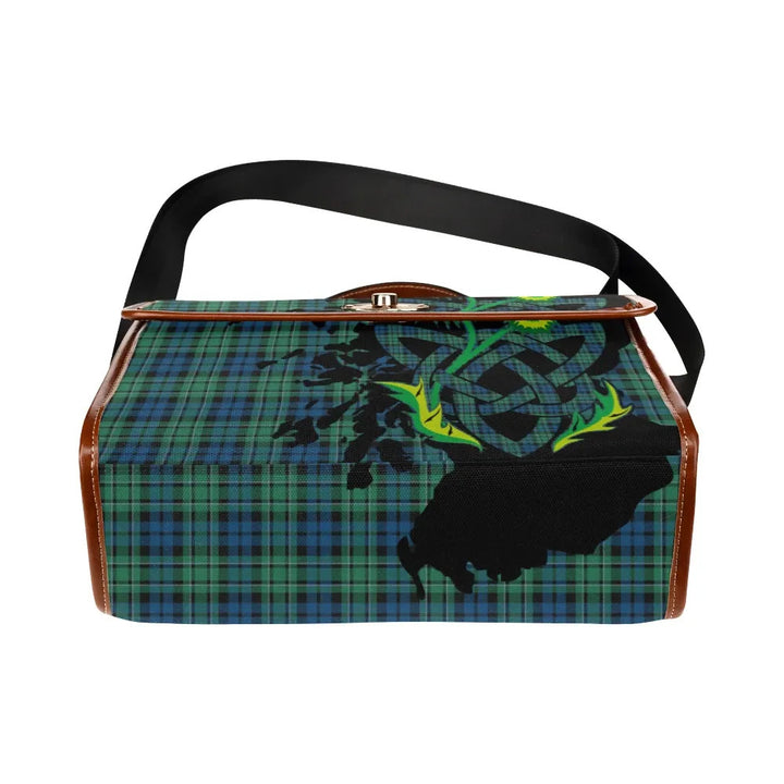 Scottish MacCallum Ancient Clan Tartan Waterproof Canvas Bag With Thistle Tartan Plaid 5