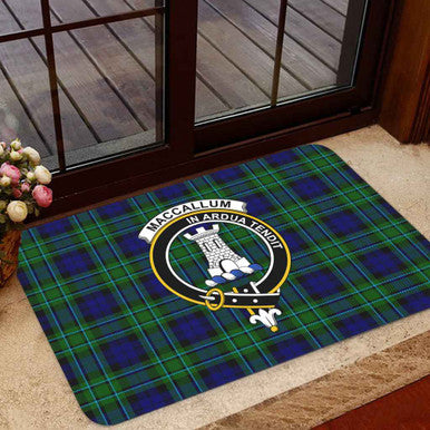 Scottish MacCallum Clan Crest Tartan Door Mat Tartan Plaid 1