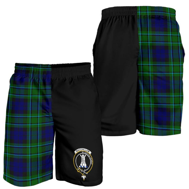 Scottish MacCallum Clan Crest Tartan Half of Me Men's Shorts