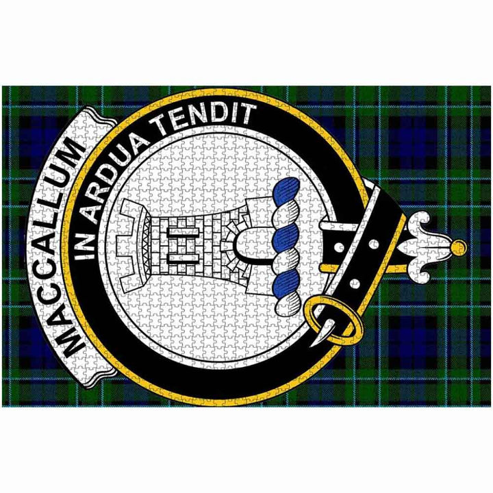 Scottish MacCallum Clan Crest Tartan Jigsaw Puzzle 2