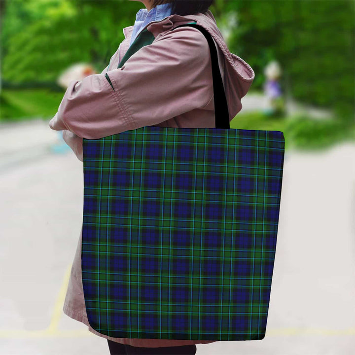 Scottish MacCallum Modern Clan Tartan Canvas Bag With Shoulder Strap Tartan Plaid 2