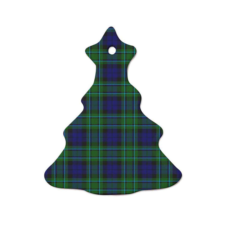 Scottish MacCallum Modern Clan Tartan Ceramic Ornament  Tree Shape Tartan Plaid