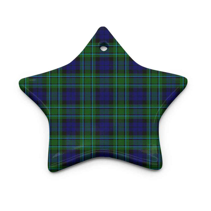 Scottish MacCallum Modern Clan Tartan Ceramic Ornament Star Shape Tartan Plaid
