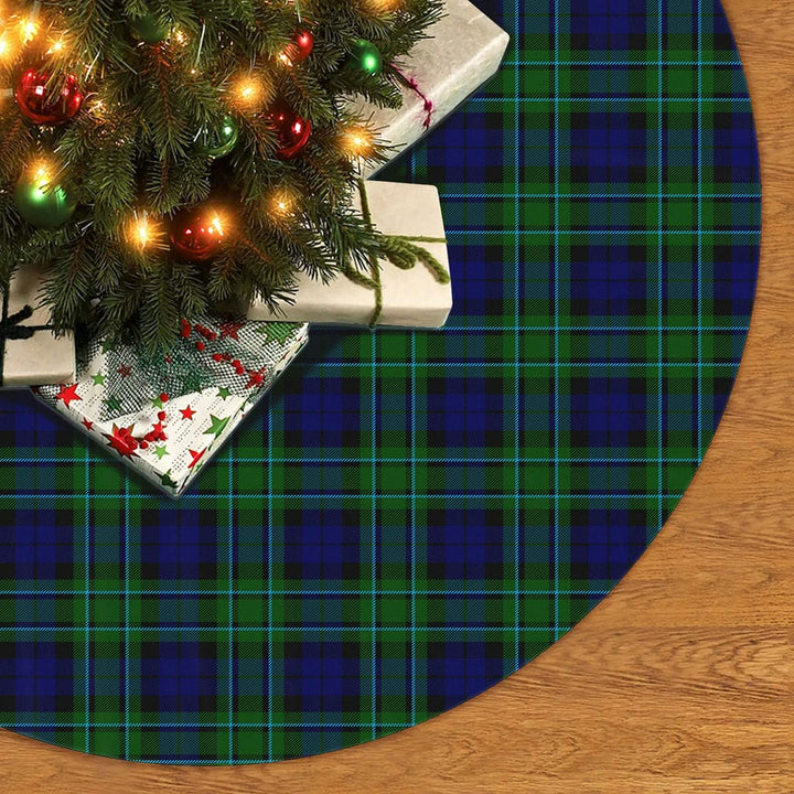 Scottish MacCallum Modern Clan Tartan Christmas Tree Skirt No Tassels 2 Tartan Plaid