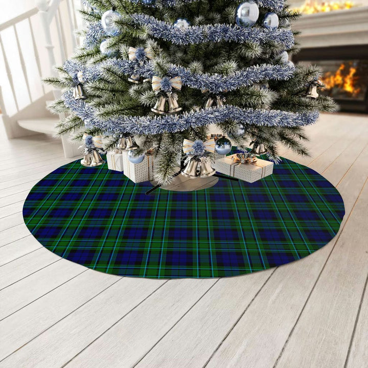 Scottish MacCallum Modern Clan Tartan Christmas Tree Skirt No Tassels 3 Tartan Plaid