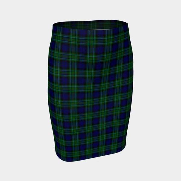 Scottish MacCallum Modern Clan Tartan Fitted Skirt Tartan Plaid 1