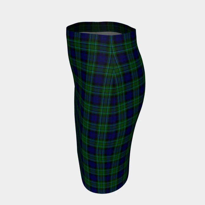 Scottish MacCallum Modern Clan Tartan Fitted Skirt Tartan Plaid 2
