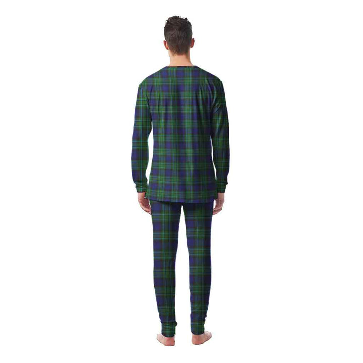 Scottish MacCallum Modern Clan Tartan Pajama Set Men Back Side Tartan Plaid