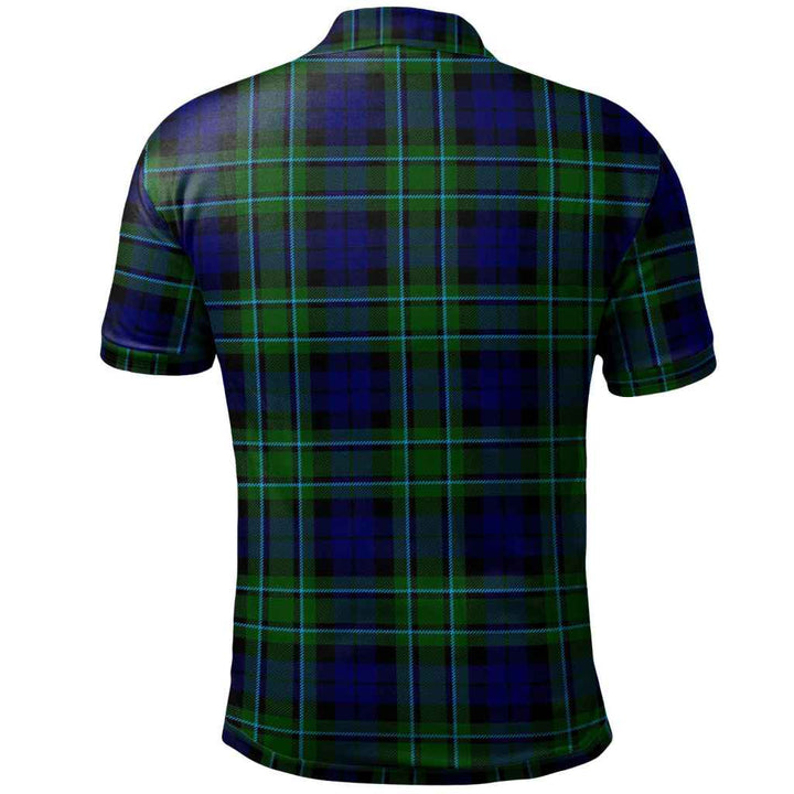 Scottish MacCallum Modern Clan Tartan Polo Shirt Back Side Tartan Plaid