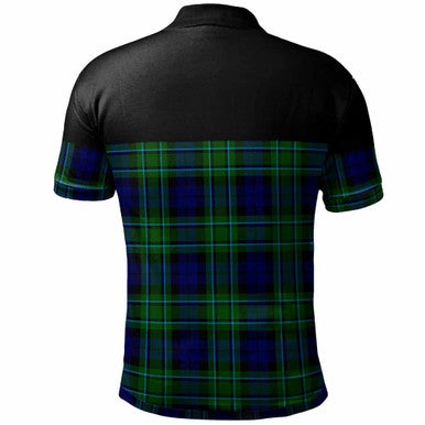 Scottish MacCallum Modern Clan Tartan Polo Shirt - Horizontal Style Back Side Tartan Plaid
