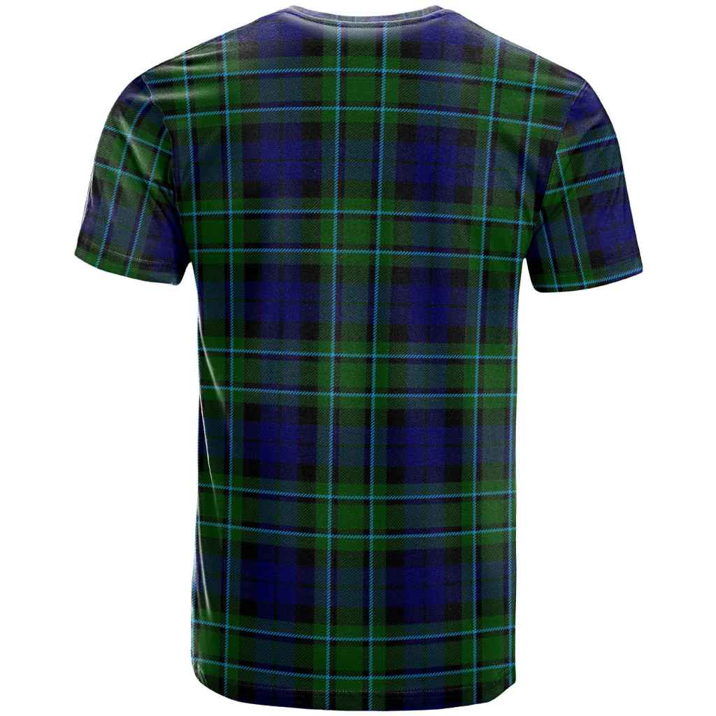 MacCallum Modern Tartan T-shirt - Lion Rampant And Celtic Thistle Style