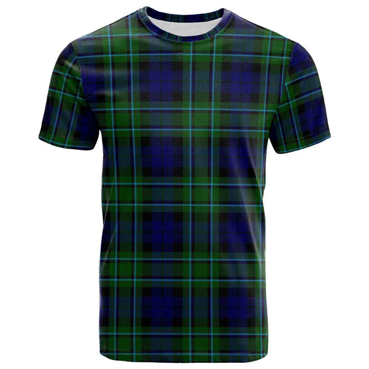 Scottish MacCallum Modern Clan Tartan T-Shirt Front Side Tartan Plaid