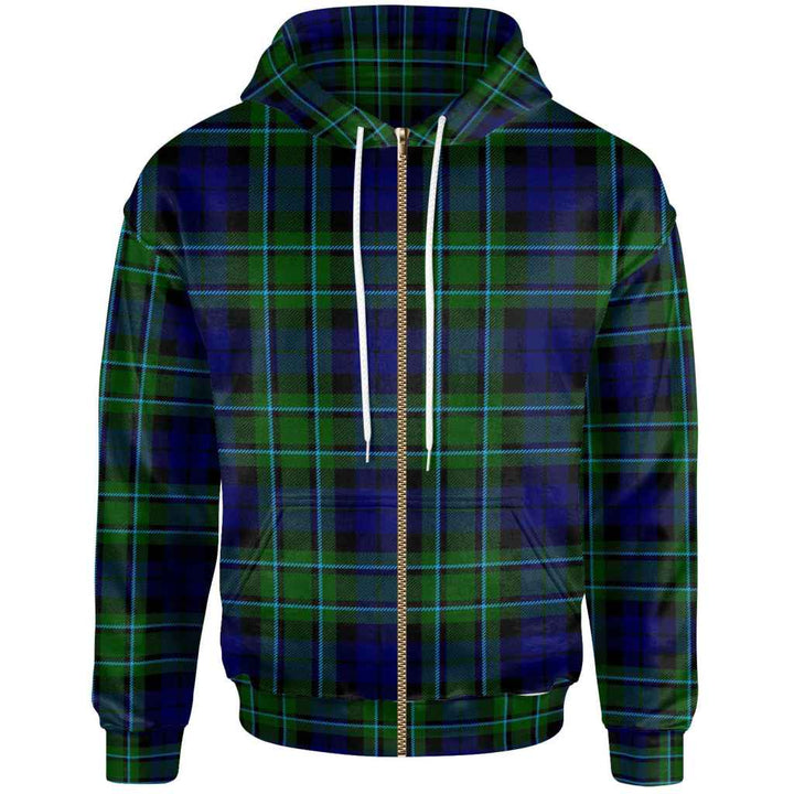 Scottish MacCallum Modern Clan Tartan Hoodie Zip Tartan Plaid