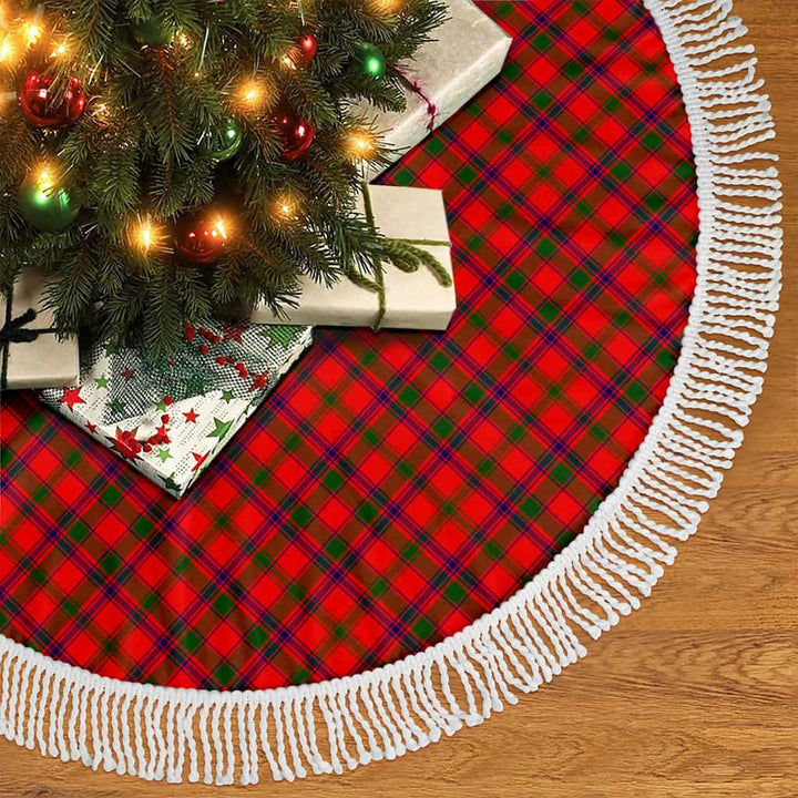 Scottish MacColl Modern Clan Tartan Christmas Tree Skirt Tassels 2 Tartan Plaid