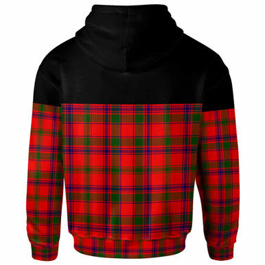 Scottish MacColl Modern Clan Tartan Hoodie - Horizontal Style Back Side Tartan Plaid