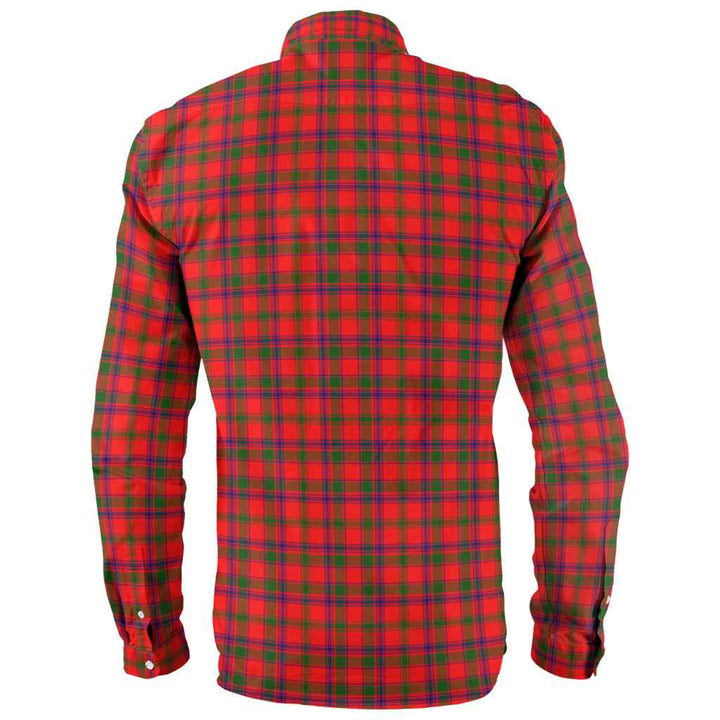 Scottish MacColl Modern Clan Tartan Long Sleeve Shirt Back Side Tartan Plaid