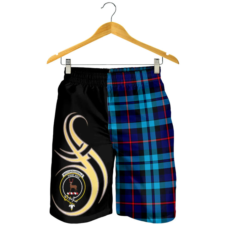 Scottish MacCorquodale Clan Crest Tartan Believe in Me Men's Shorts
