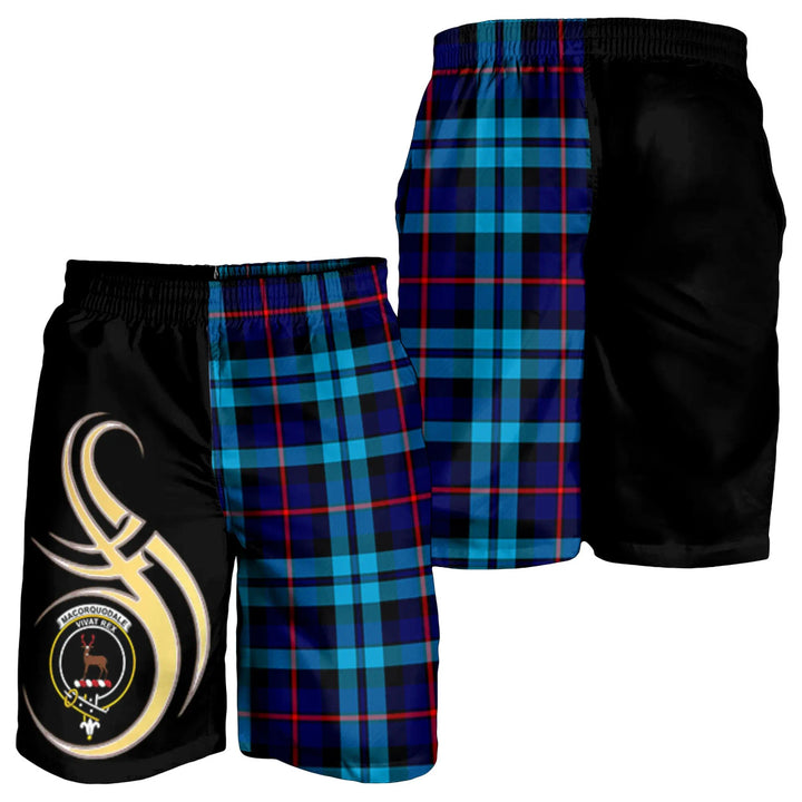 Scottish MacCorquodale Clan Crest Tartan Believe in Me Men's Shorts