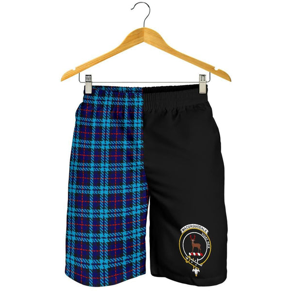 Scottish MacCorquodale Clan Crest Tartan Half of Me Men's Shorts