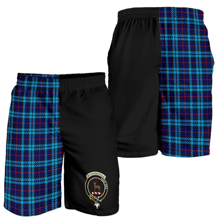 Scottish MacCorquodale Clan Crest Tartan Half of Me Men's Shorts