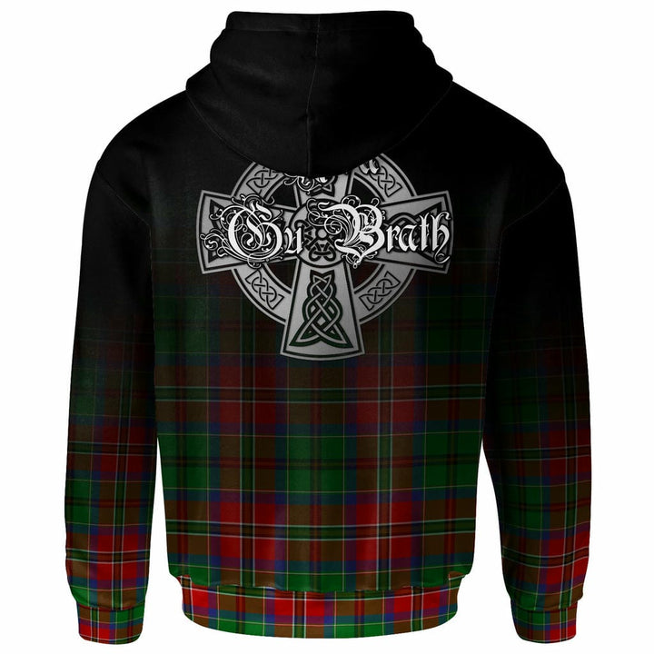 Scottish MacCulloch (McCulloch) Clan Crest Tartan Hoodie - Alba Gu Brath Family Crest Celtic Inspired Back Side Tartan Plaid