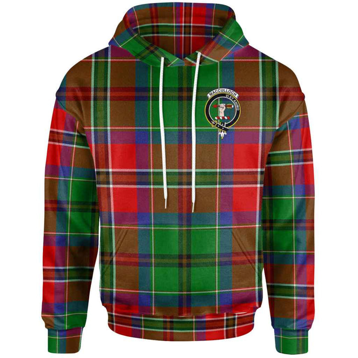 Scottish MacCulloch (McCulloch) Clan Crest Tartan Hoodie Front Side Tartan Plaid