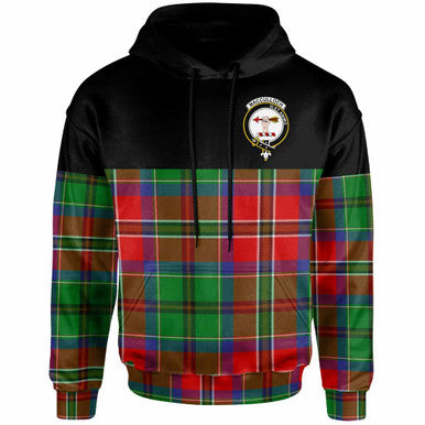 Scottish MacCulloch (McCulloch) Clan Crest Tartan Hoodie - Horizontal Style Front Side Tartan Plaid