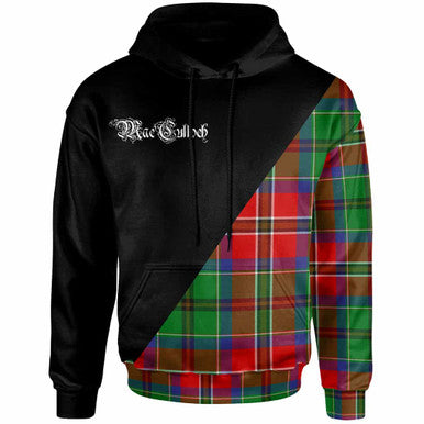 Scottish MacCulloch (McCulloch) Clan Crest Tartan Hoodie - Military Logo Front Side Tartan Plaid