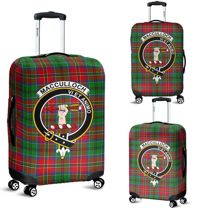 Scottish MacCulloch (McCulloch) Clan Crest Tartan Luggage Cover Tartan Plaid 1
