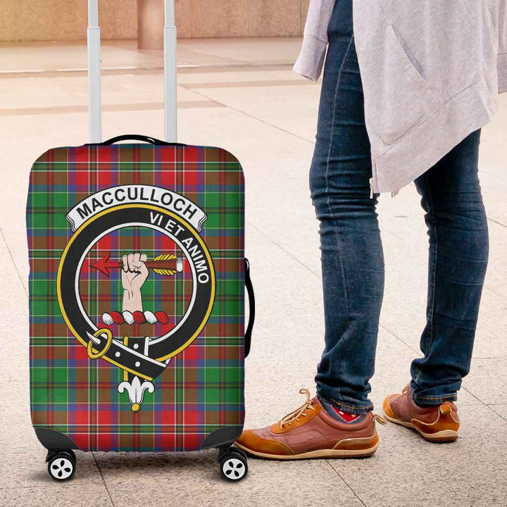 Scottish MacCulloch (McCulloch) Clan Crest Tartan Luggage Cover Tartan Plaid 4