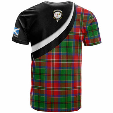 Scottish MacCulloch (McCulloch) Clan Crest Tartan T-Shirt - Scotland Forever Style Back Side Tartan Plaid