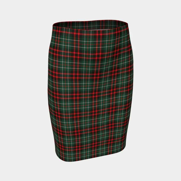 Scottish MacDiarmid Modern Clan Tartan Fitted Skirt Tartan Plaid 1