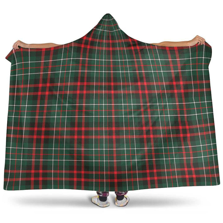 Scottish MacDiarmid Modern Clan Tartan Hooded Blanket Tartan Plaid 1
