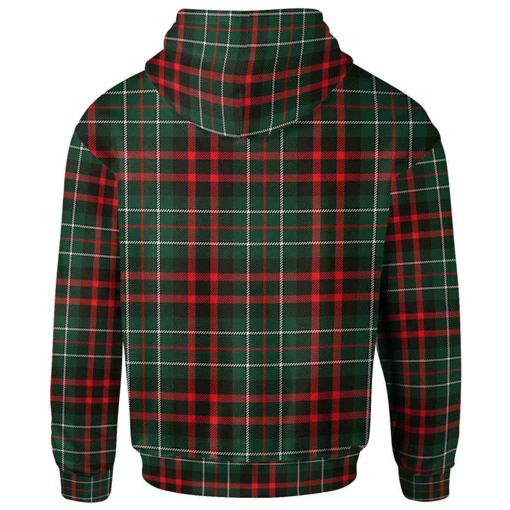 Scottish MacDiarmid Modern Clan Tartan Hoodie Back Side Tartan Plaid