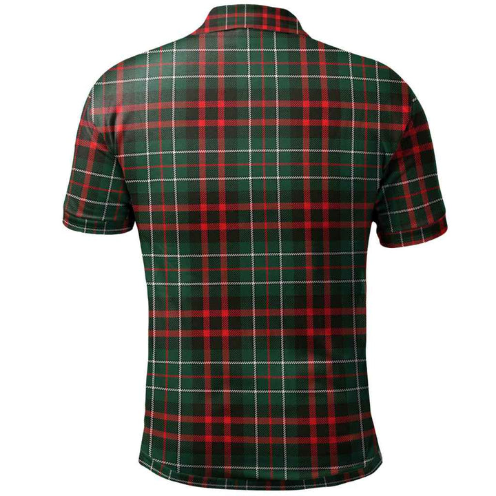 Scottish MacDiarmid Modern Clan Tartan Polo Shirt Back Side Tartan Plaid