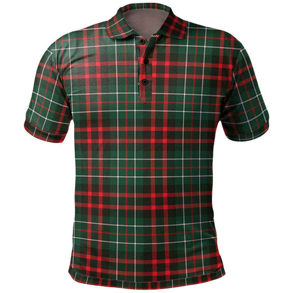 Scottish MacDiarmid Modern Clan Tartan Polo Shirt Front Side Tartan Plaid