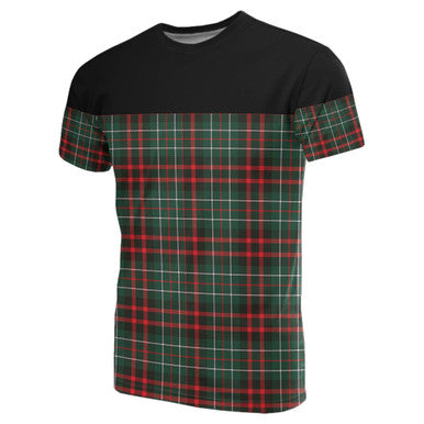 Scottish MacDiarmid Modern Clan Tartan T-Shirt Horizontal Style Front Side Tartan Plaid