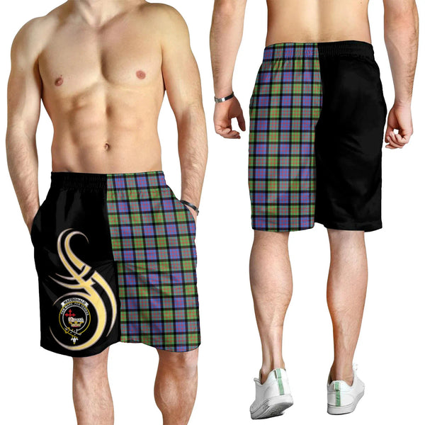 Scottish MacDonald Ancient Clan Crest Tartan Believe in Me Men's Shorts