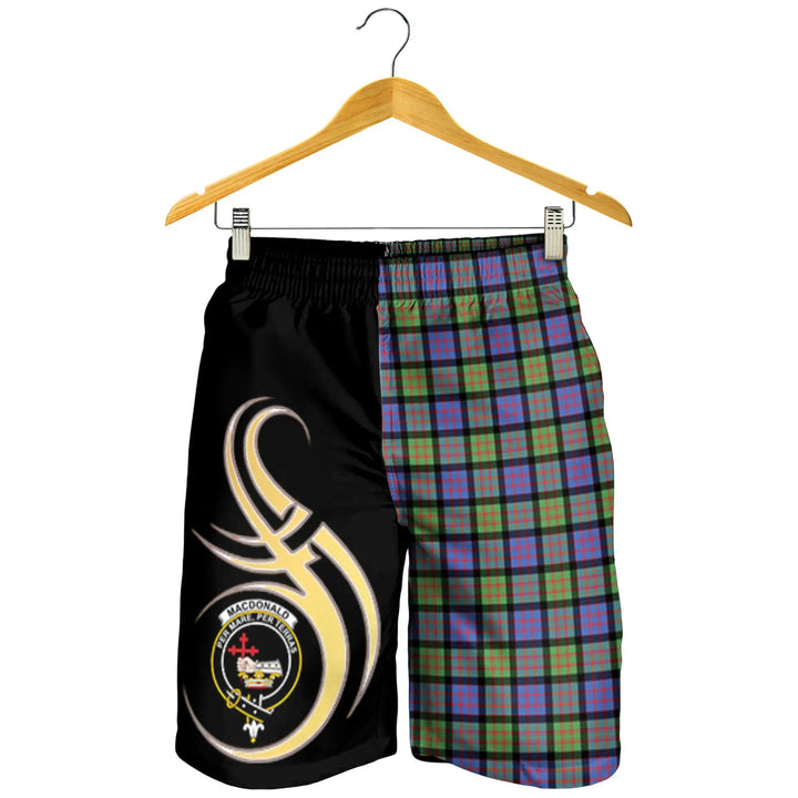 Scottish MacDonald Ancient Clan Crest Tartan Believe in Me Men's Shorts