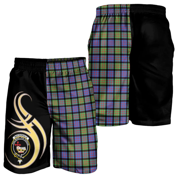 Scottish MacDonald Ancient Clan Crest Tartan Believe in Me Men's Shorts