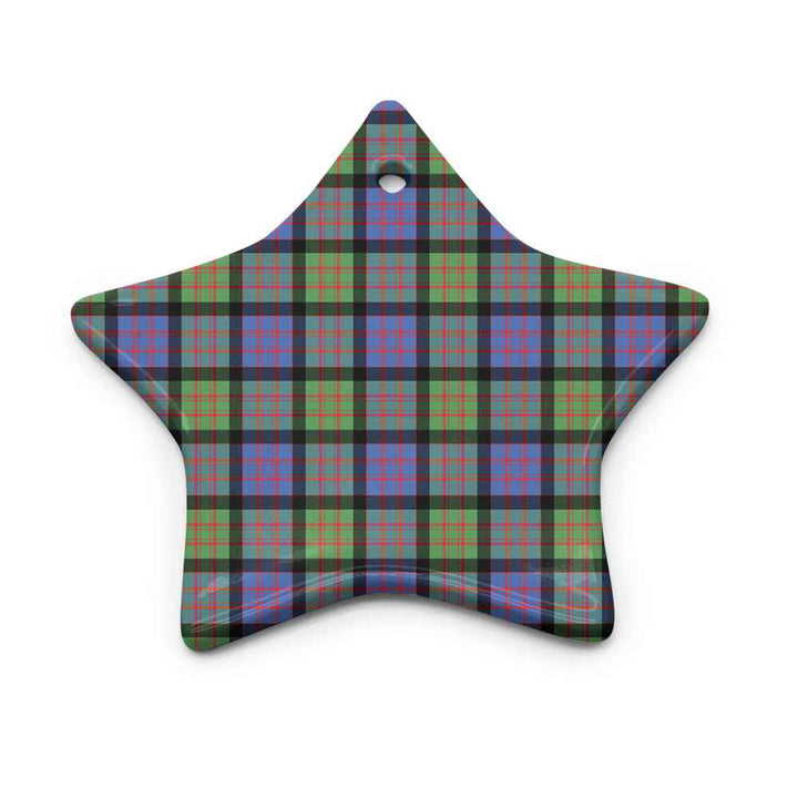 Scottish MacDonald Ancient Clan Tartan Ceramic Ornament Star Shape Tartan Plaid