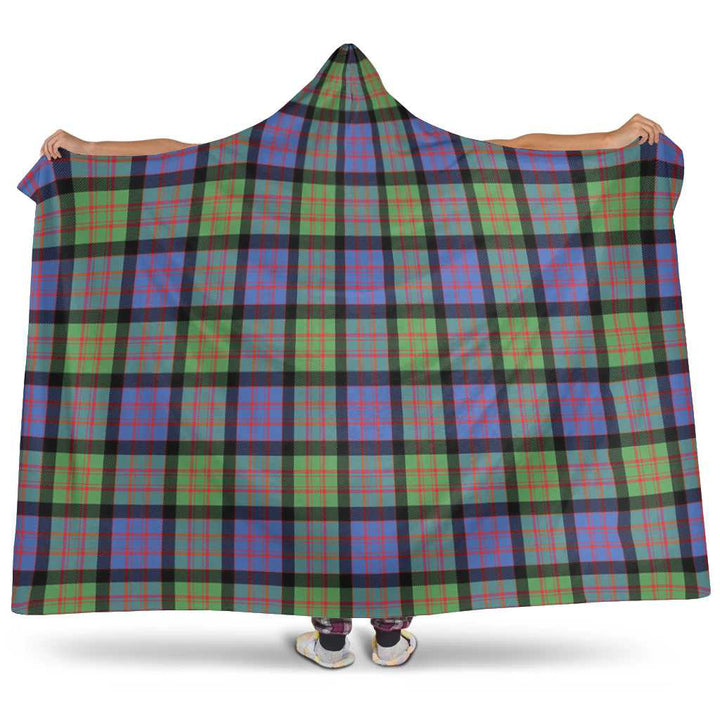 Scottish MacDonald Ancient Clan Tartan Hooded Blanket Tartan Plaid 1