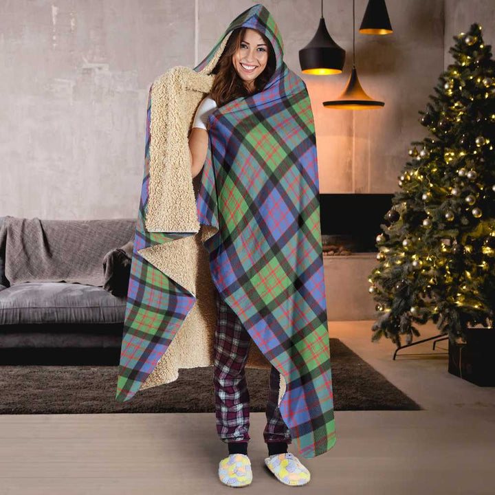 Scottish MacDonald Ancient Clan Tartan Hooded Blanket Tartan Plaid 6