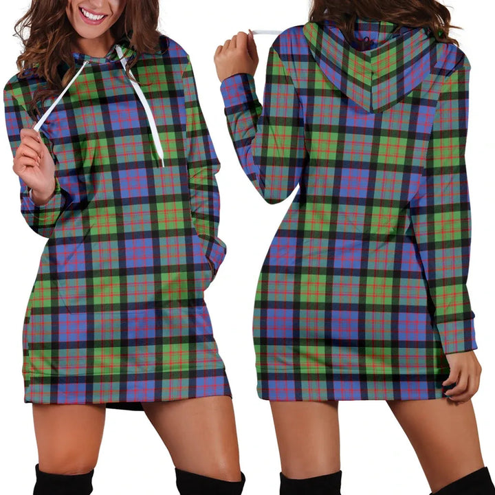 Scottish MacDonald Ancient Clan Tartan Hoodie Dress