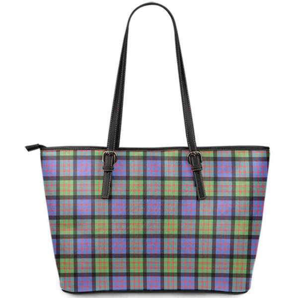 Scottish MacDonald Ancient Clan Tartan Leather Tote Tartan Plaid