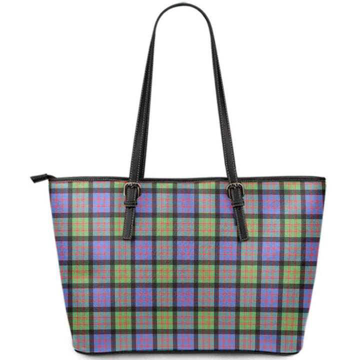 Scottish MacDonald Ancient Clan Tartan Leather Tote Tartan Plaid