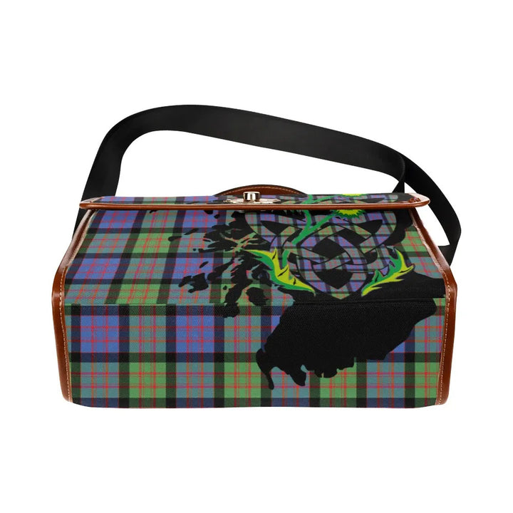 Scottish MacDonald Ancient Clan Tartan Waterproof Canvas Bag With Thistle Tartan Plaid 5